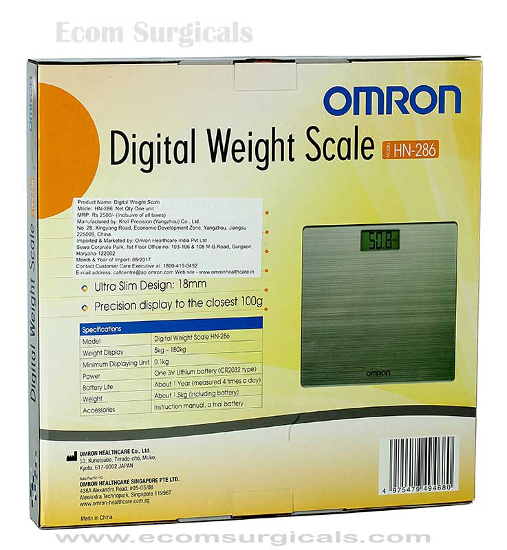HN290T Digital Weight Scale User Manual HN-290T_IM_9301200-8A_150907_ol  OMRON HEALTHCARE