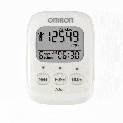 Brand New Omron HJ325 WHITE Walking Style IV Pocket Pedometer Step Counter 